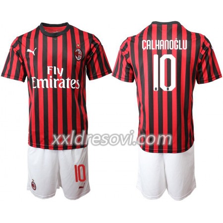 AC Milan Calhanoglu 10 Domaći Dječji Komplet Dresovi za Nogomet 2019-2020 (+ kratke hlače)